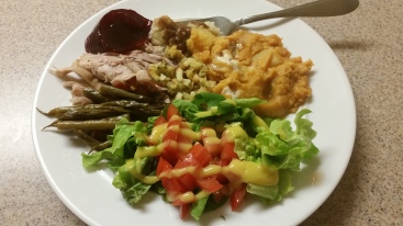Tgiving with salad